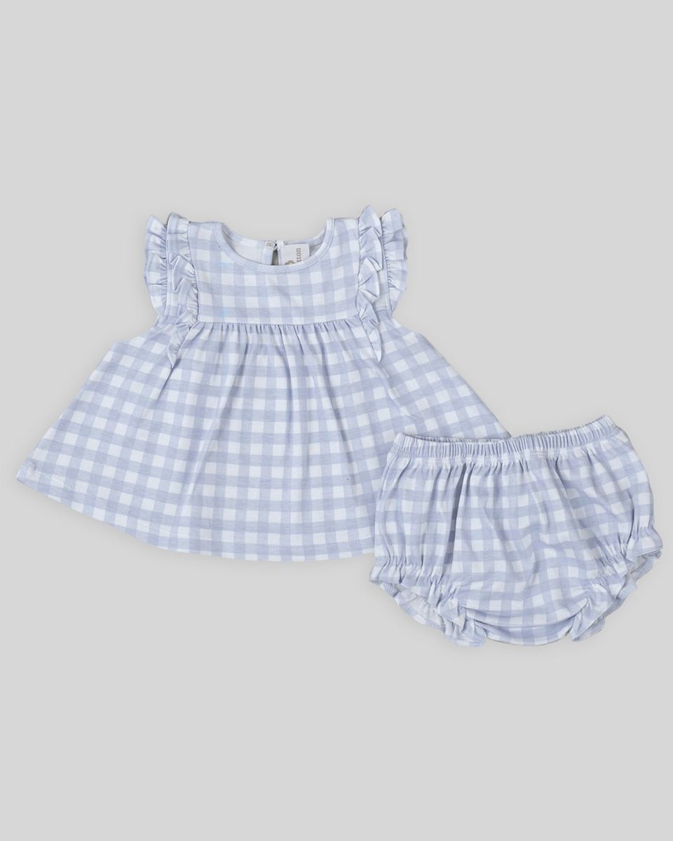 Aurelia Mini Dress Set - Pima Cotton Gingham