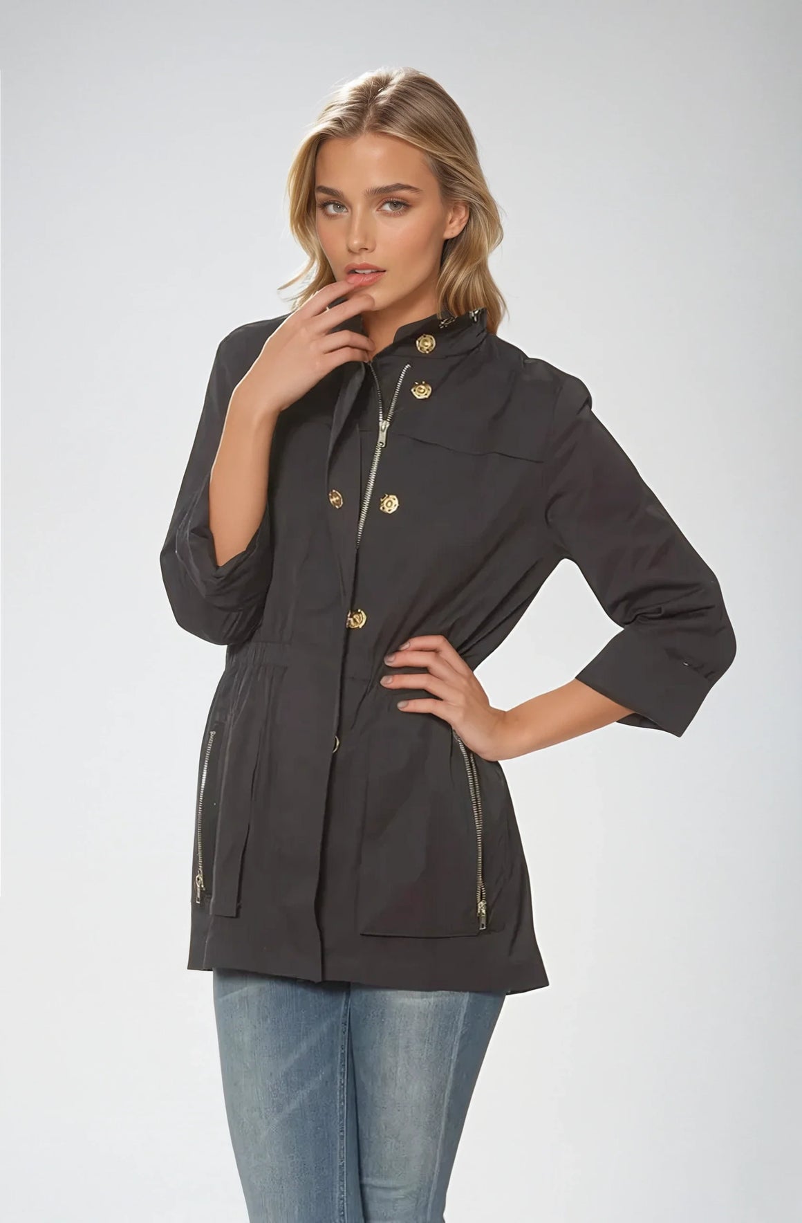 Ciao Milano | Black Tess Anorak Jacket