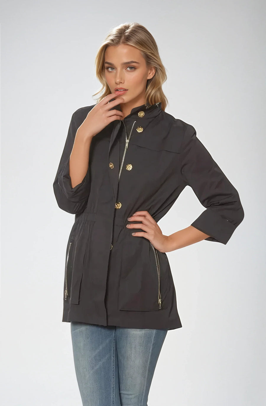 Ciao Milano | Black Tess Anorak Jacket