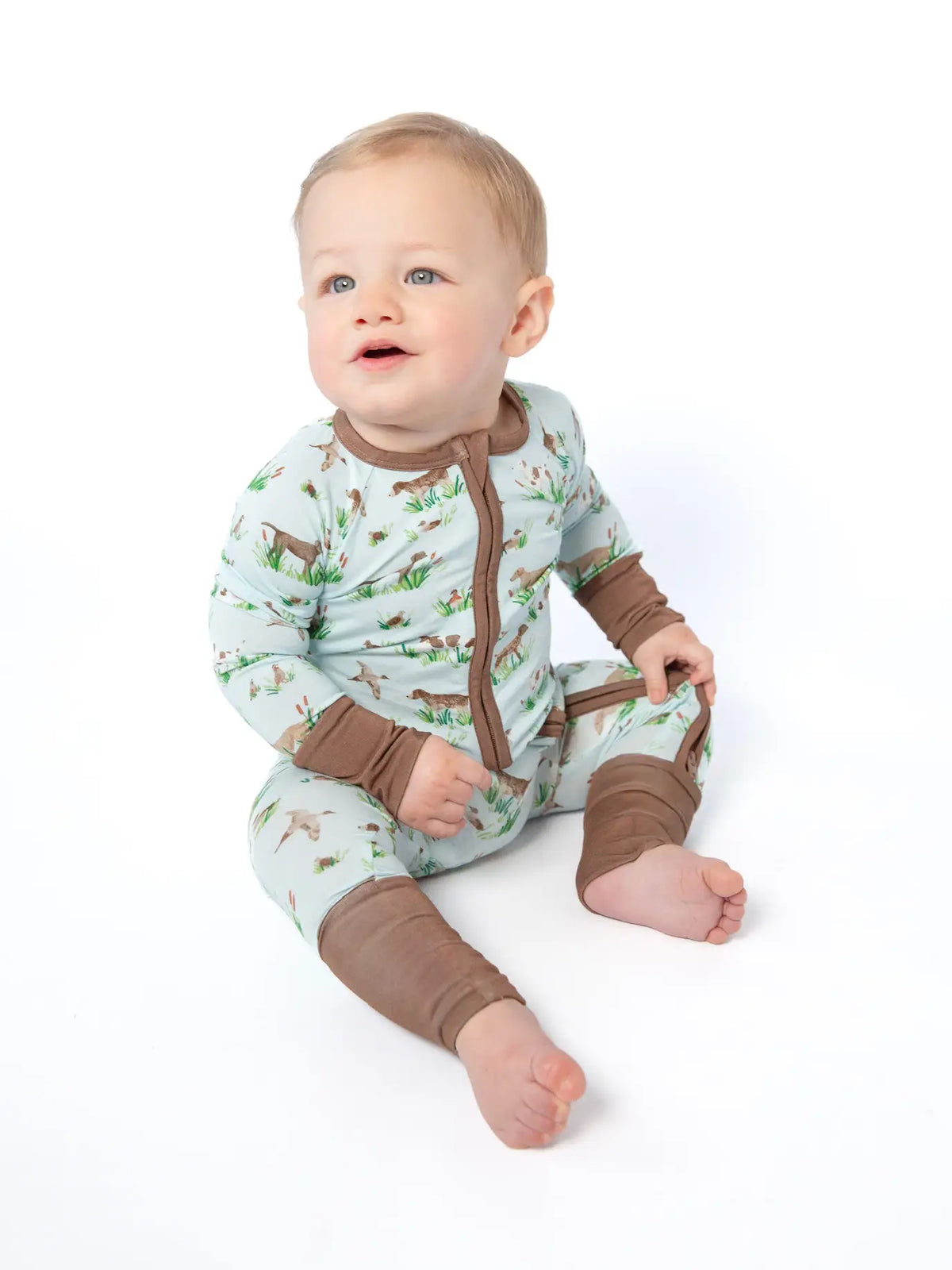 Delta Bird Hunting Dogs Long Sleeve Zip PJ