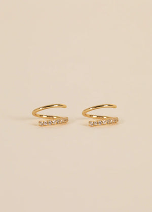 JAXKELLY || Pave Spiral - Earring