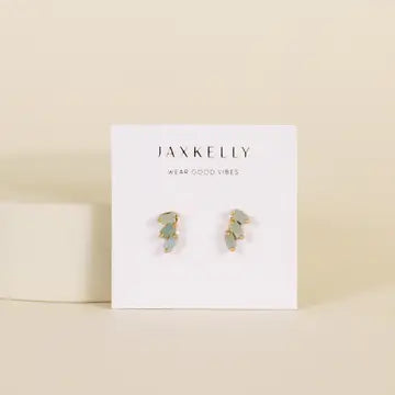 JaxKelly | Offset Trio Gold Earrings