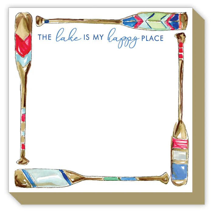 The Lake is My Happy Place Luxe Notepad