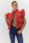 Natalie Puffer Vest with Bow