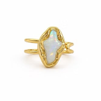 Pearl Cross Ring