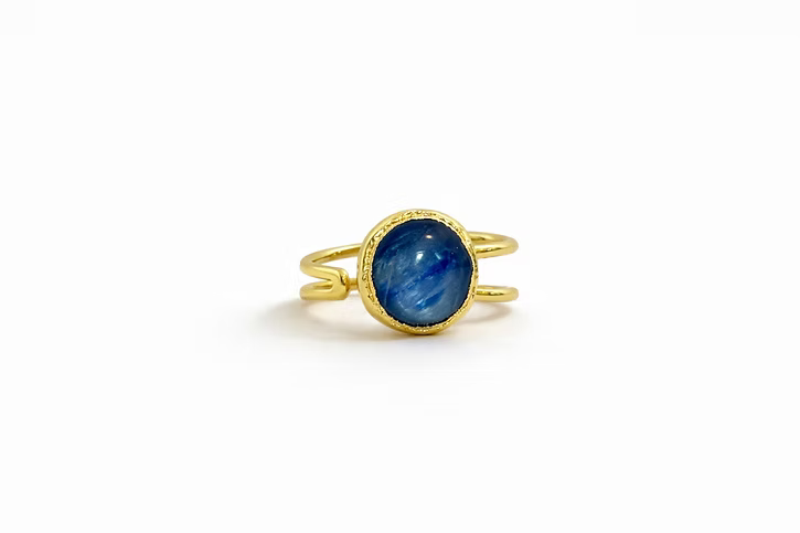 Blue Kyanite Single Stone Ring