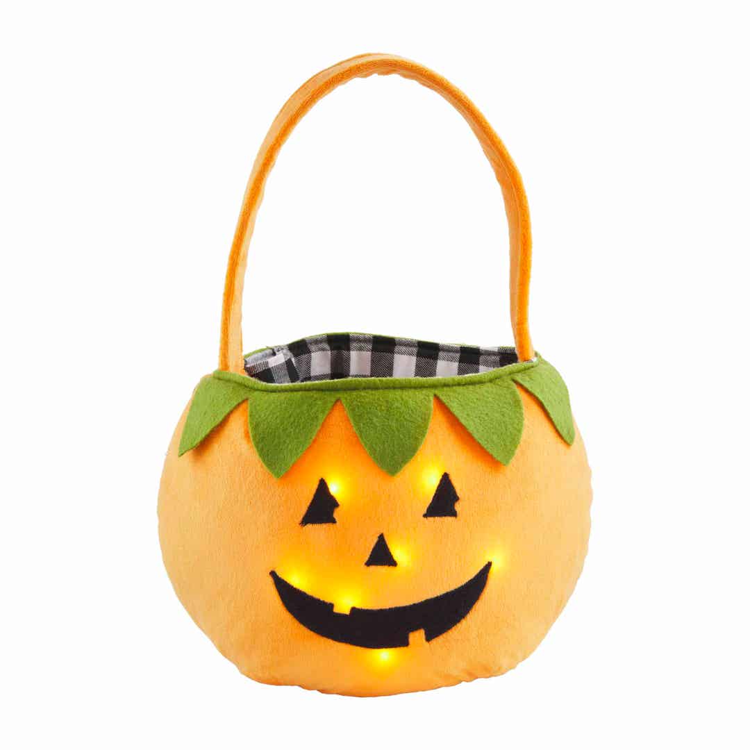 Light-Up Jack-O-Lantern Halloween Bag