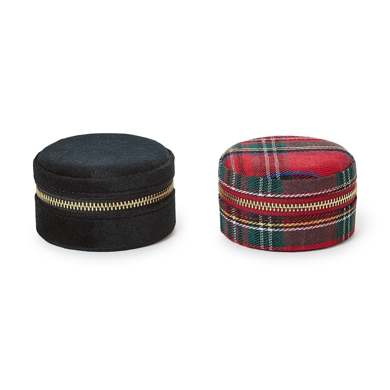 Tartan & Velvet Jewelry Box