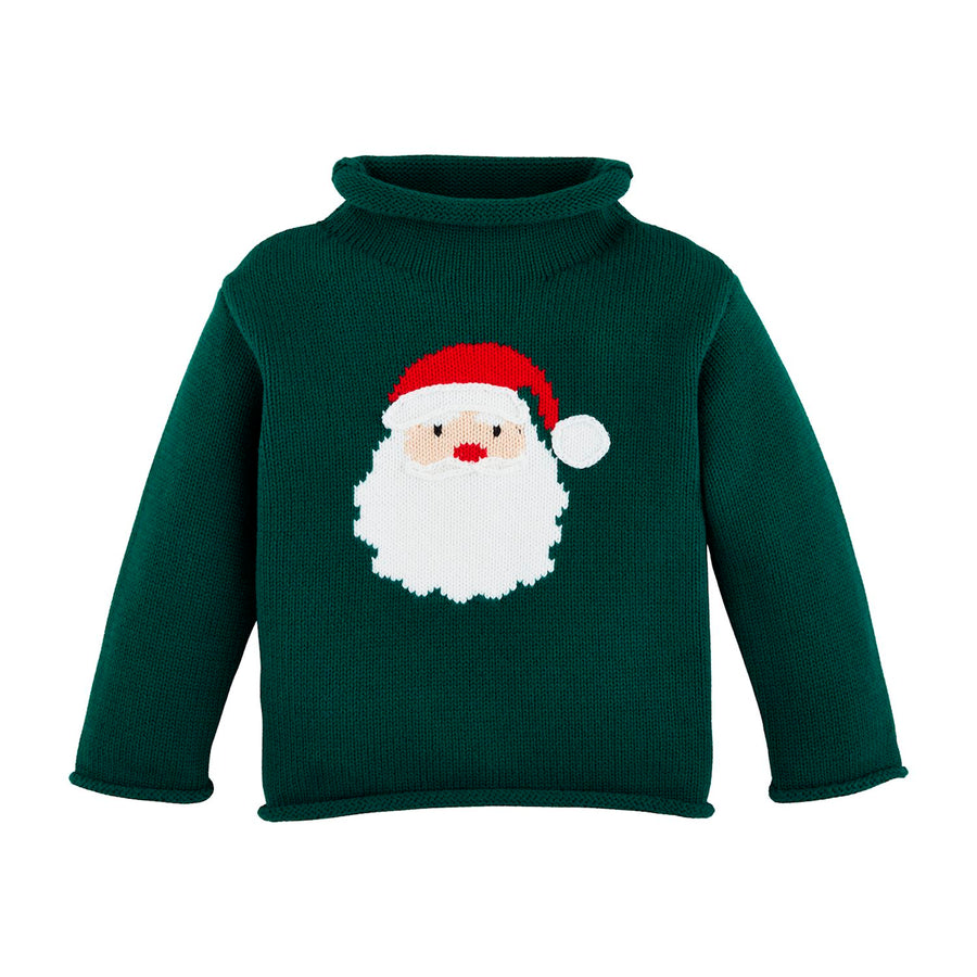 MudPie | Green Santa Roll Neck Sweater