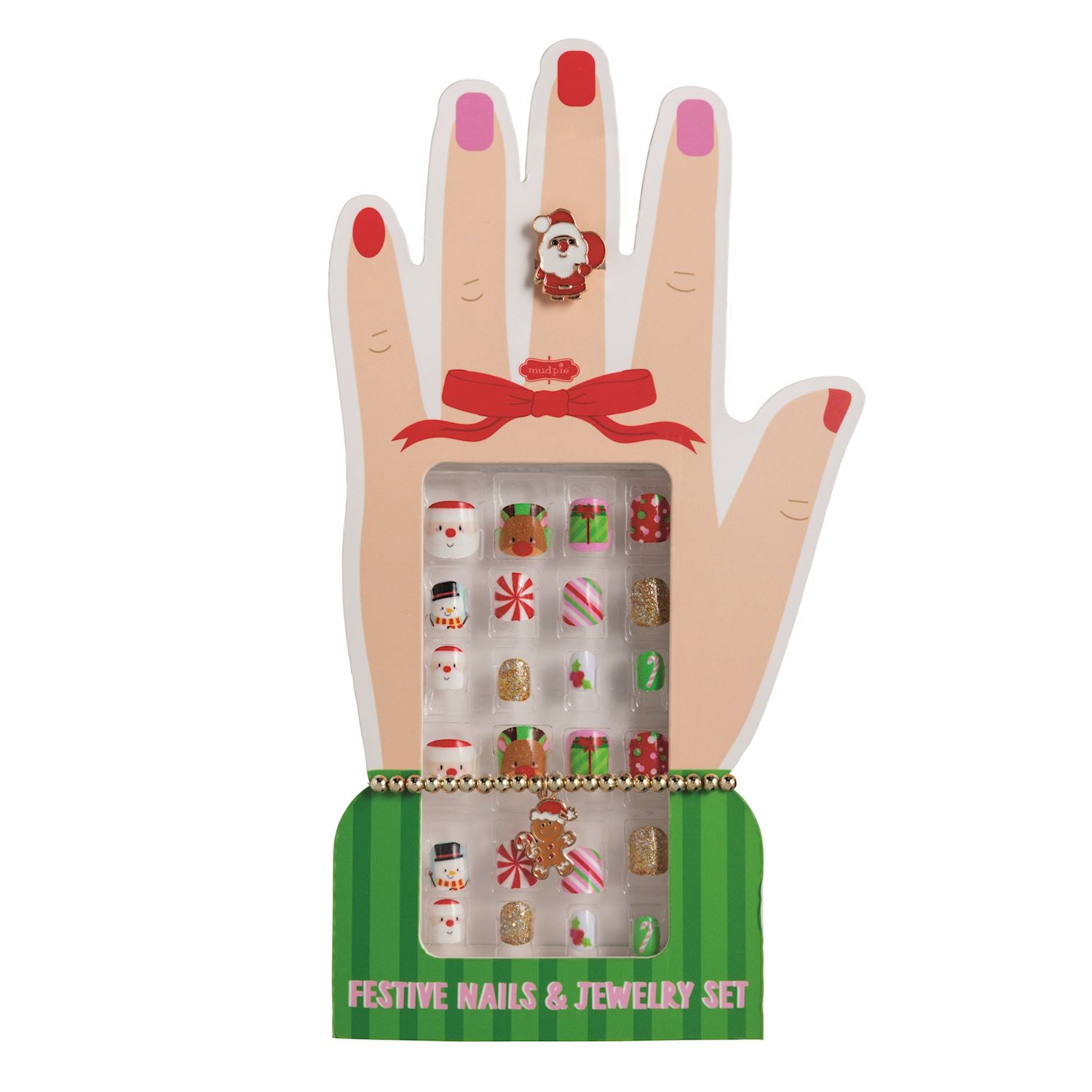 Kids Christmas Jewelry and Nail Set