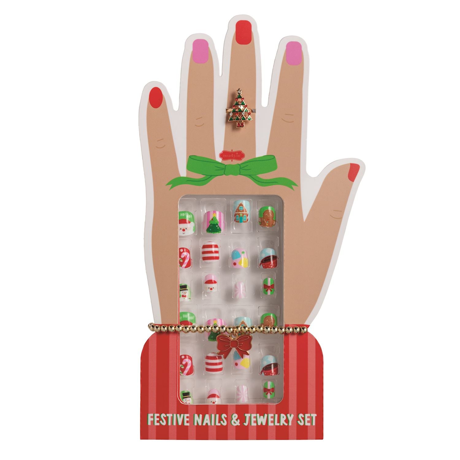Kids Christmas Jewelry and Nail Set