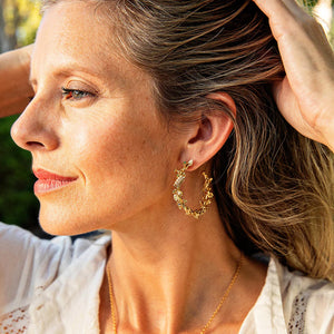 Capucine de Wulf | Meadow Grande Gold Hoop Earrings