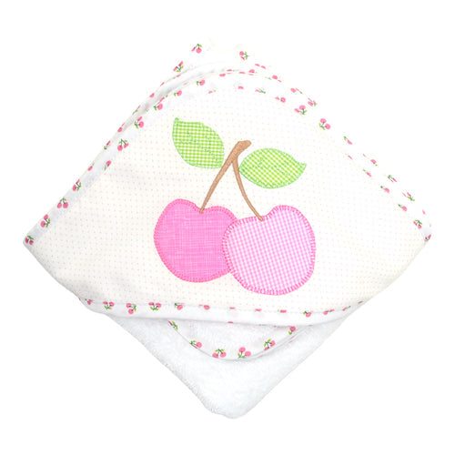 3 Marthas | Cherries Hooded Towel and Washcloth Set