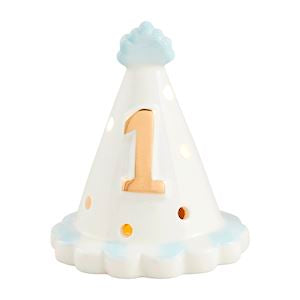 Mudpie |  Blue Birthday Hat Light-Up Sitter