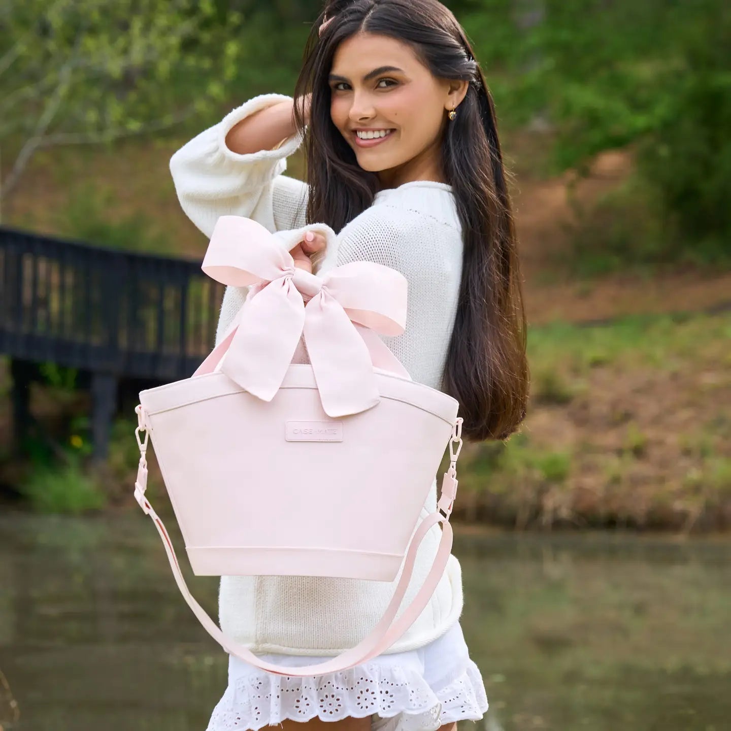 Case-Mate Mini Jelly Cooler Tote - Ballet Pink Bow