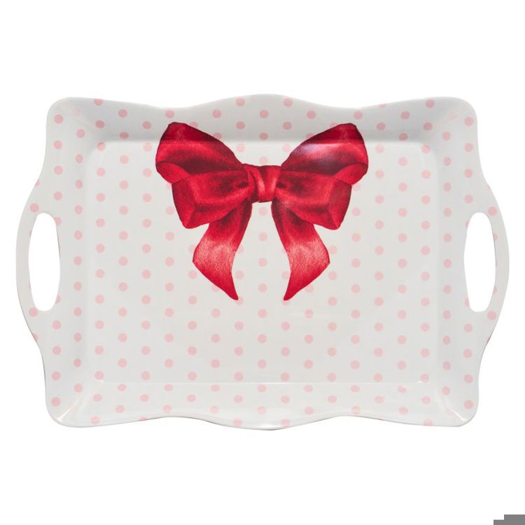 Sophistiplate | Christmas Bows Wavy Tray