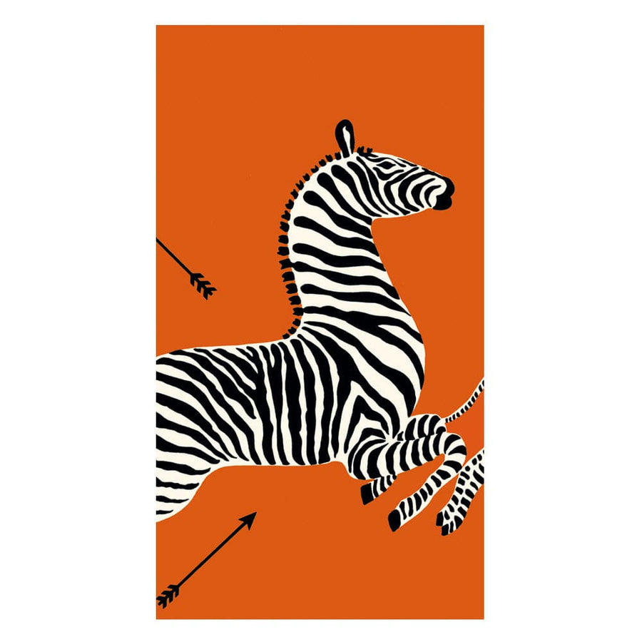 Orange Zebras Guest Towel