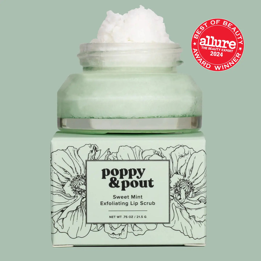 Poppy & Pout | Sweet Mint Lip Scrub