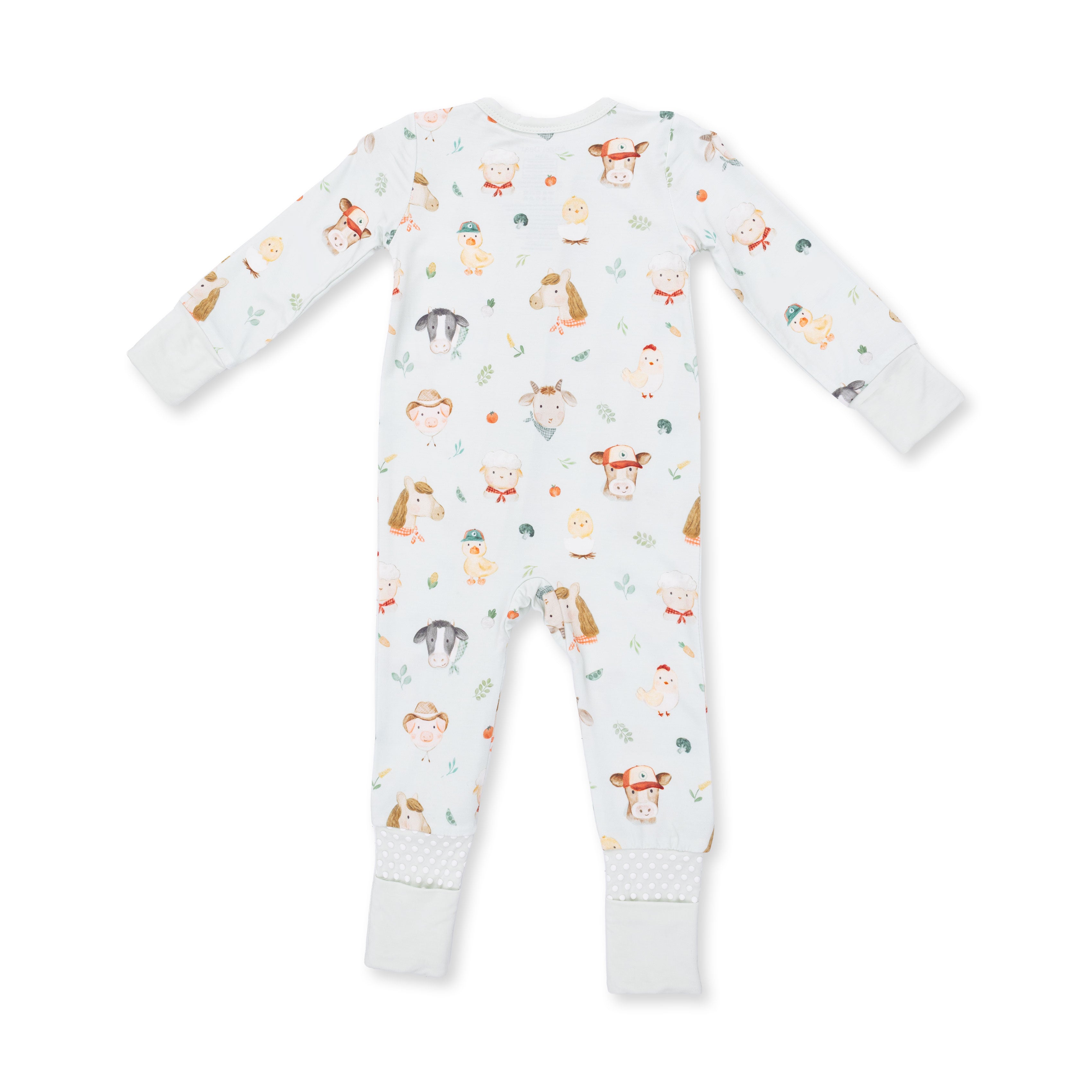 Angel Dear | Baby Farm Faces 2 Way Zipper Footie