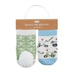 Mud Pie Golf Rattle Toe Baby Socks