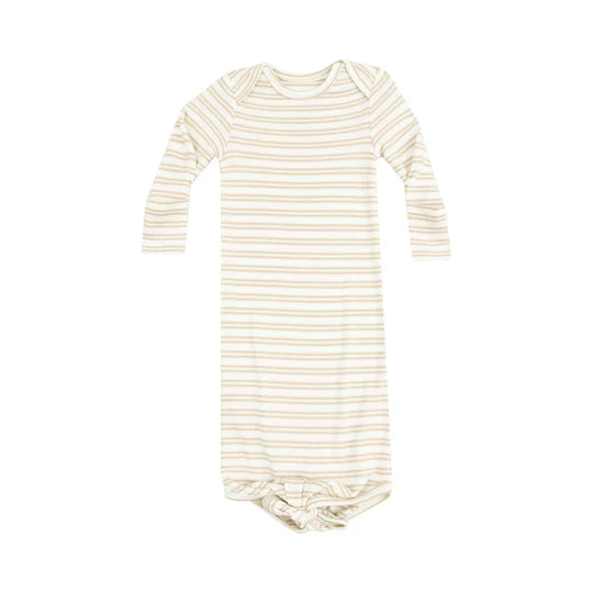 Angel Dear | French Stripe Knotted Gown & Footie