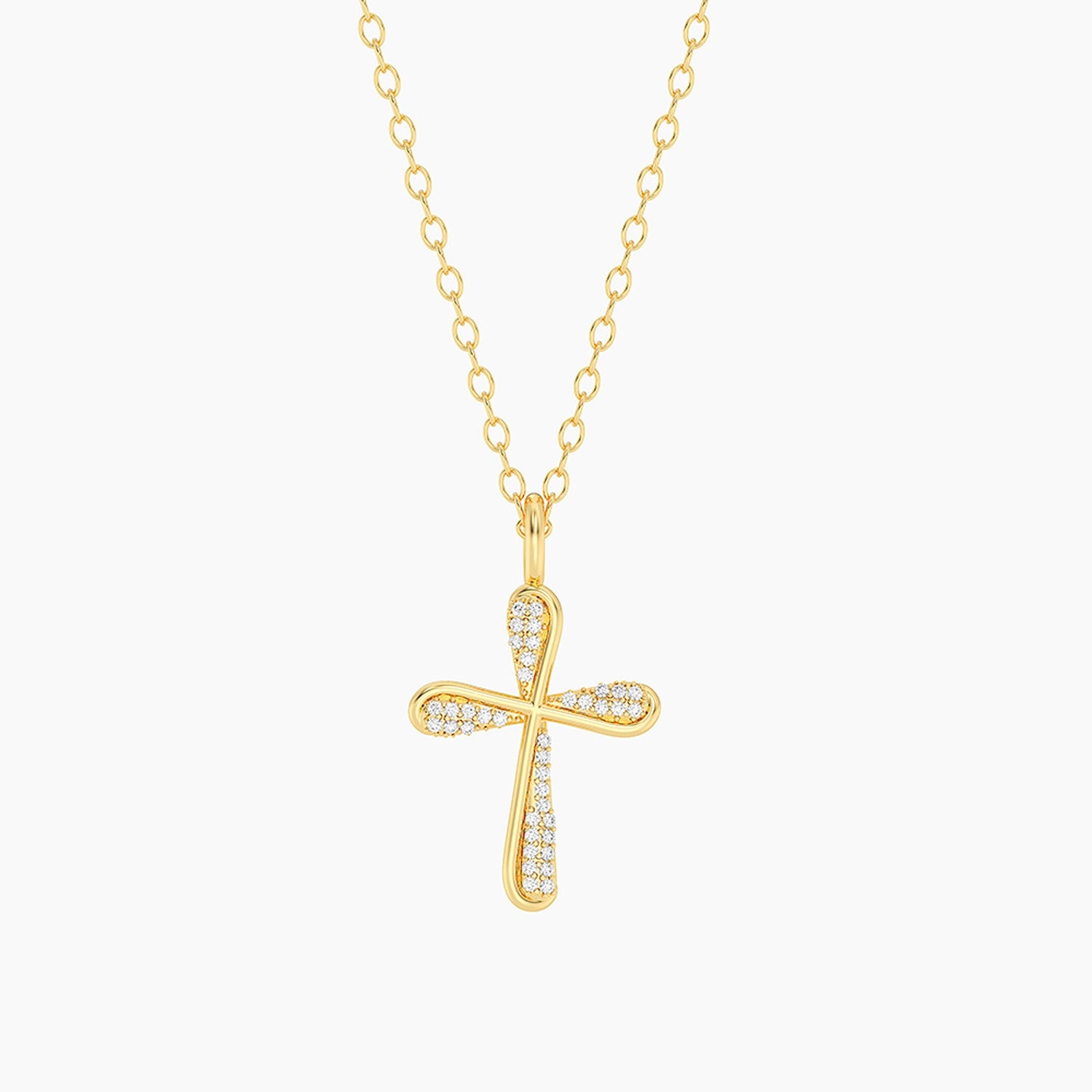 Gold & Diamond Grace Pendant Necklace