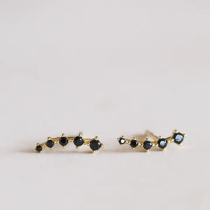 JAXKELLY || White Diamond Crawler Earrings