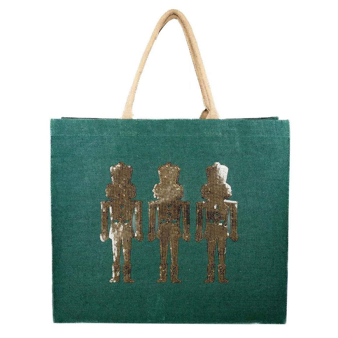 Glitzy Nutcracker Sequin Carryall Tote