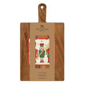 Sophistiplate | Nutcracker Cutting Board and Napkin Kit