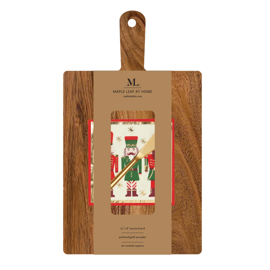 Sophistiplate | Nutcracker Cutting Board and Napkin Kit