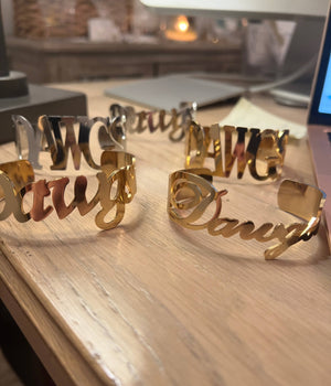 DAWGS Silver Bangle Bracelets Tarnish Resistant Go Dawgs