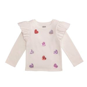 Mudpie | Heart & Love Ruffle Top