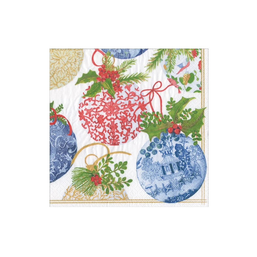 PORCELAIN ORNAMENTS COCKTAIL NAPKIN