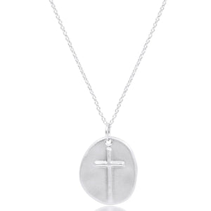 eNewton | 16" Gold Necklace - Inspire Silver Charm