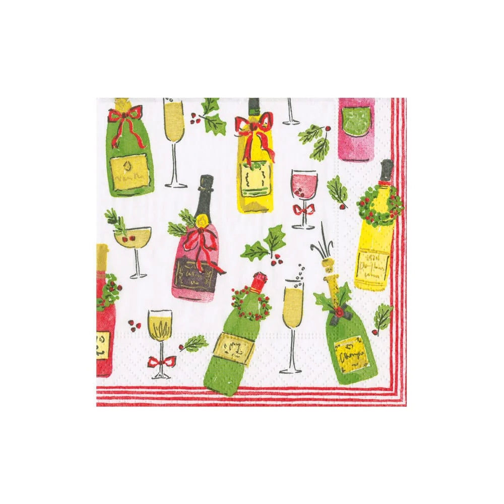 TIPSY AND TOASTY COCKTAIL NAPKIN