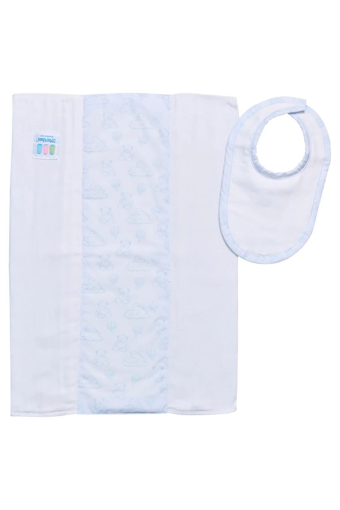 Teddy Bear Drooler & Bib Set