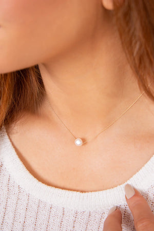 eNewton | 16" Admire Pearl Gold Necklace
