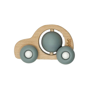 Rollin' Friends Silicone & Beechwood Teether Toy