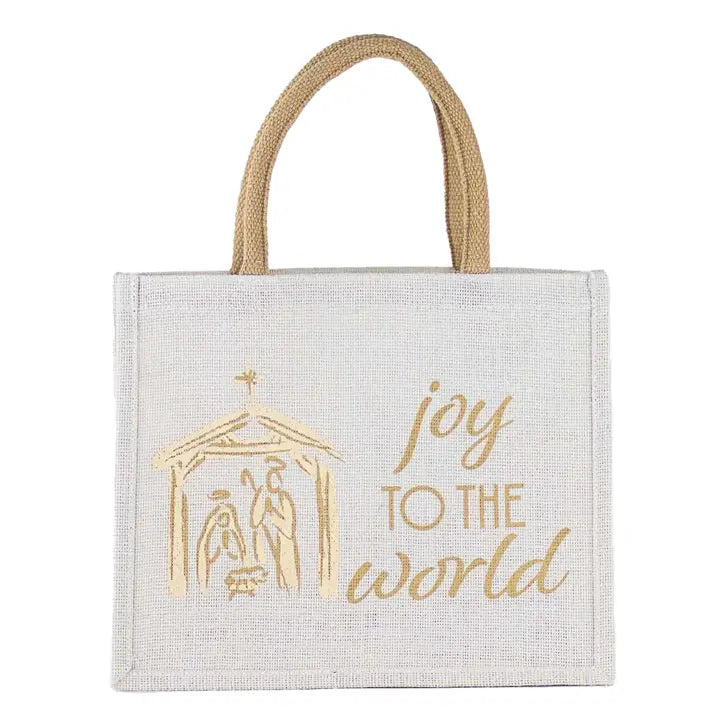 Joy to the World Nativity Tote