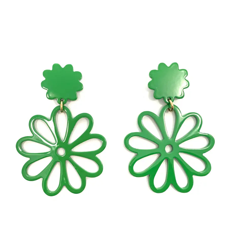 Dahlia Flower Earrings