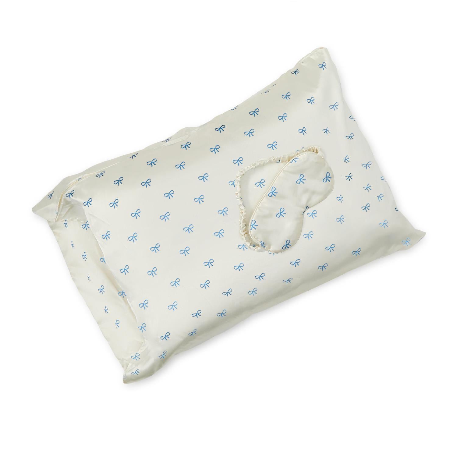 Two's Company Coquette Satin Pillowcase and Eye Mask - Thumbnail 2
