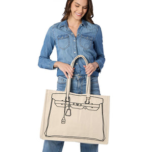 Tote de Luxe Cotton Canvas Tote