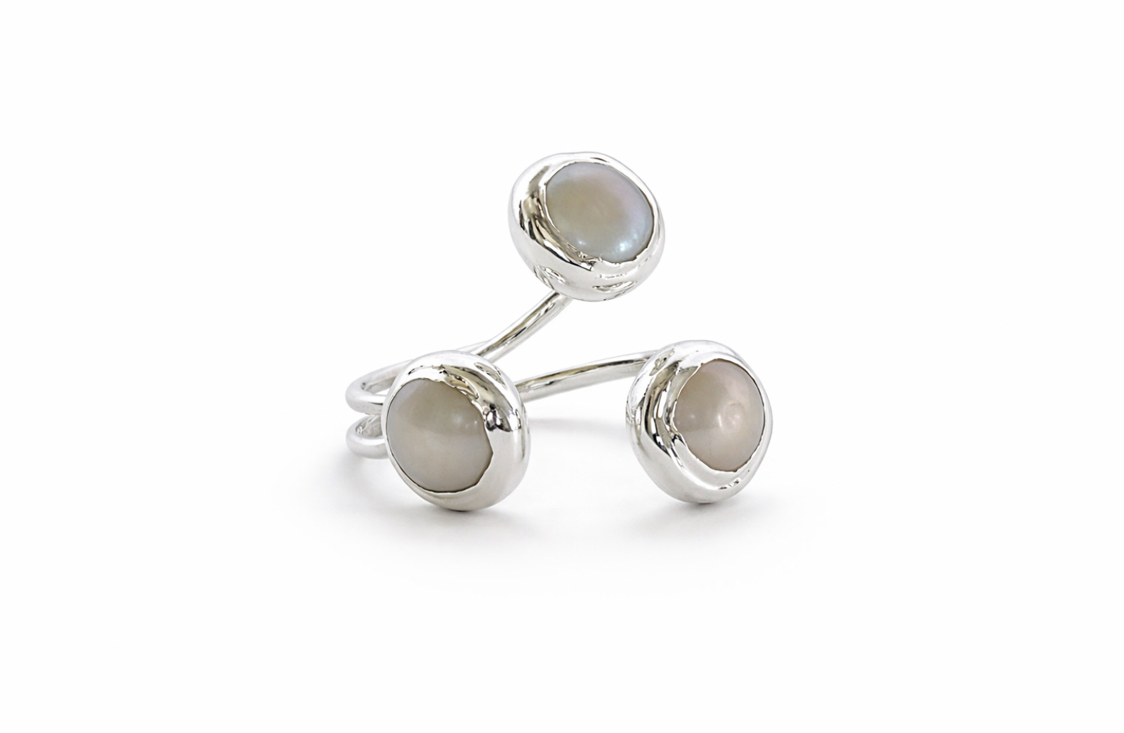 Triple Pearl Ring