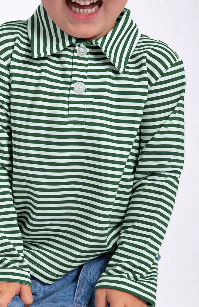 Green Stripe Sweatshirt