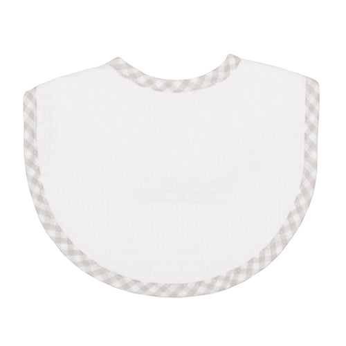 3 Marthas | Big Check Seersucker Basic Bib