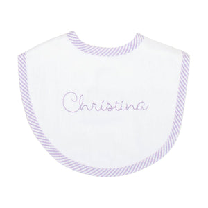 3 Marthas | Seersucker Stripe Basic Bib