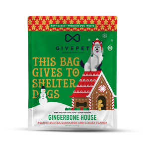 GIVEPET | Ginger Bone House Holiday Dog Treats