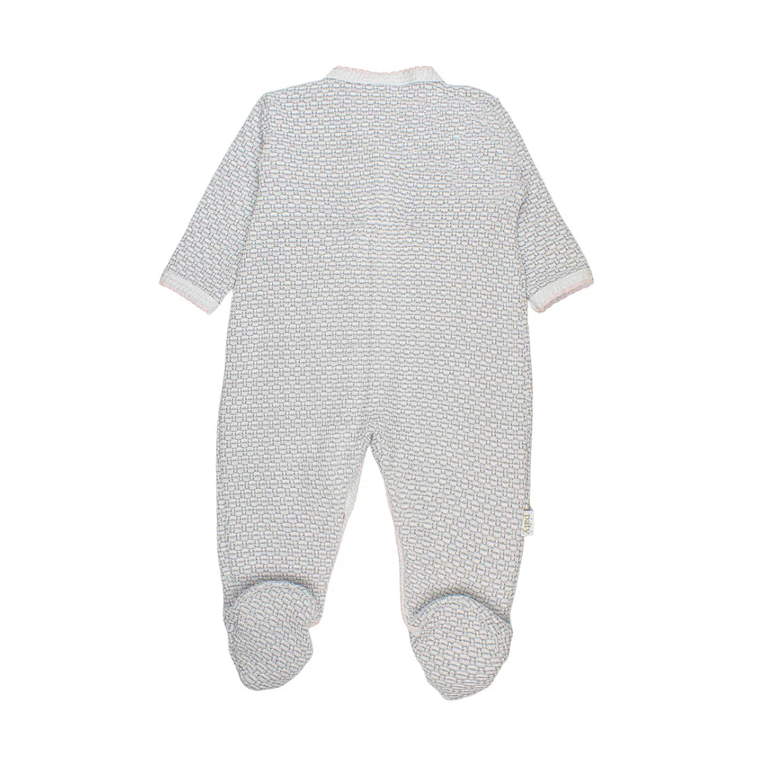 Paty | Knit Footie Grey/Blue