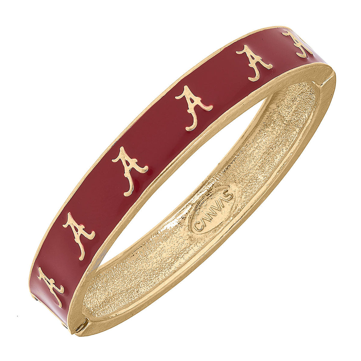 Canvas | Alabama Crimson Tide Enamel Logo Hinge Bangle