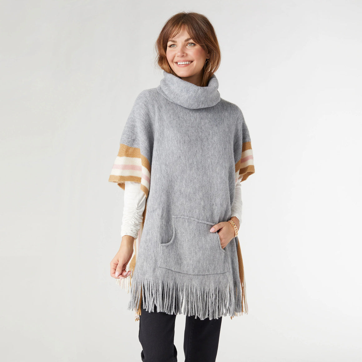 Coco + Carmen | Myrna Turtleneck Poncho